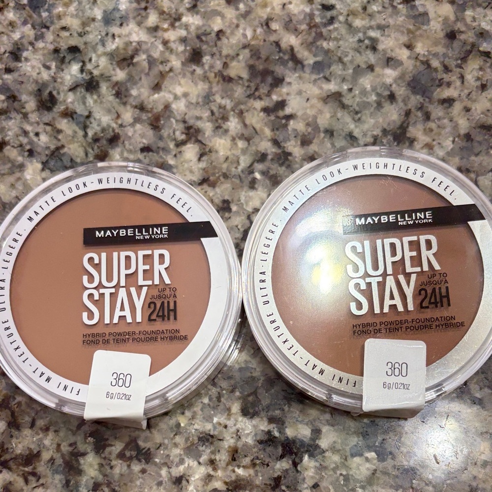 Maybelline Super Stay 24H Hybrid Powder Foundation - #360 Set of 2